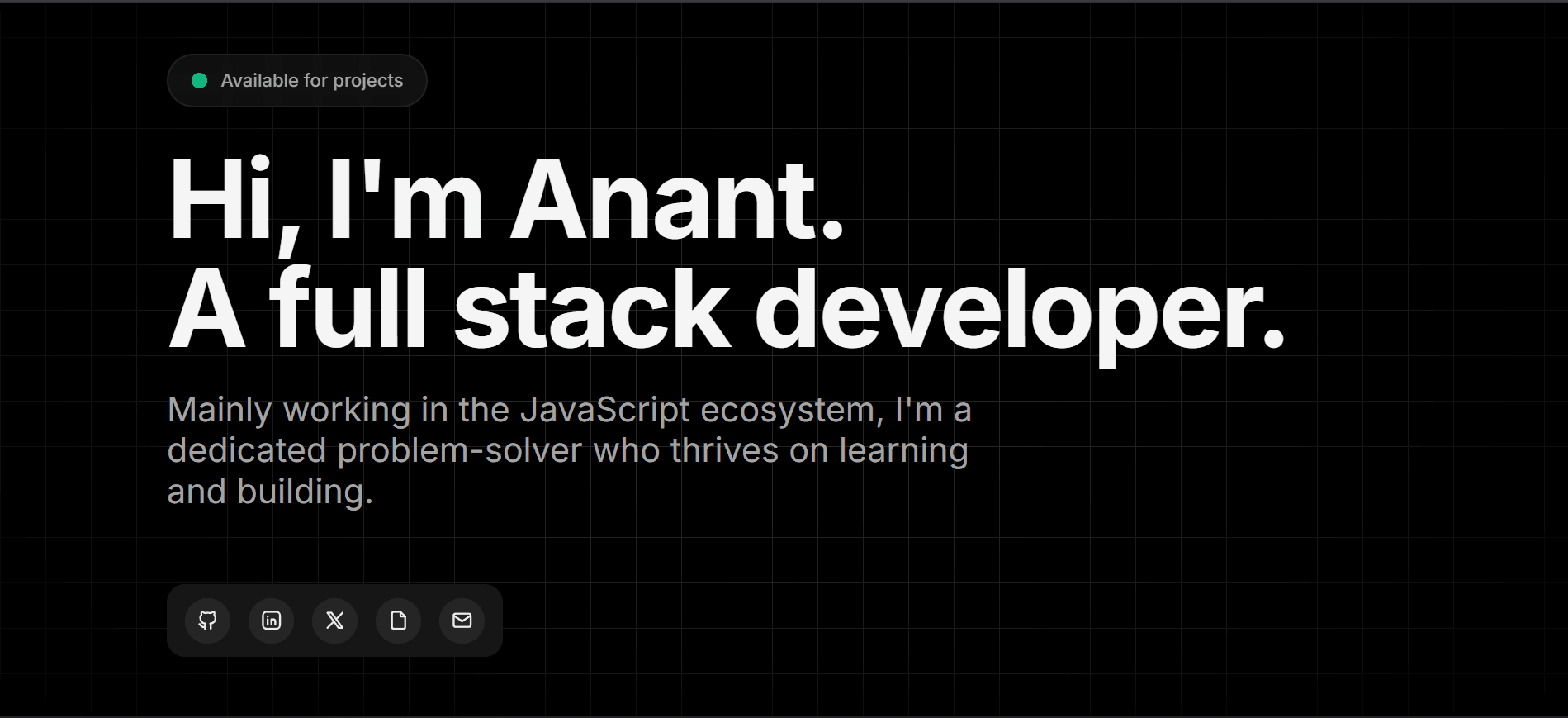 Portfolio: A showcase of my work and skills